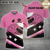 Maxcorners Personalized Pink Darts Men Polo Shirts Grunge Style Custom Mother'S Day Darts Gifts Shirts