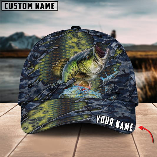 Maxcorners Steel Bass Fishing Hat, Fishing Trucker Hat, Fishing Cap For Men, Fishing Gifts For Dad
