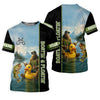 Maxcorners Boatin And Floatin, Bigfoot Fishing Shirt, Funny Fishing Shirt, SPF Shirt, Presents For Fishermen