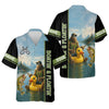 Maxcorners Boatin And Floatin, Bigfoot Fishing Shirt, UPF Fishing Shirts, Men Long Sleeve Shirt, Mens Casual Shirts