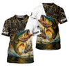 Maxcorners Camo Fishing Shirt, Fish Button Up Shirt, Fisherman Gift, UV Protection Clothing, Bass Fishing