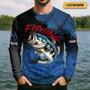 Maxcorners Pro Bass Fisherman, UPF Fishing Shirts, Custom Fishing Shirt, Men Long Sleeve Shirt