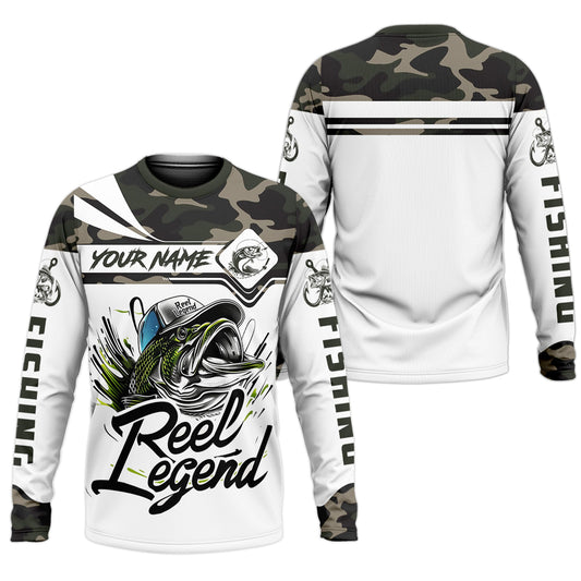 Maxcorners Camo Fishing Shirt, Fish Button Up Shirt, SPF Long Sleeve Shirts, Presents For Fishermen