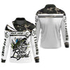Maxcorners Camo Fishing Shirt, Fish Button Up Shirt, SPF Long Sleeve Shirts, Presents For Fishermen