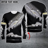 Maxcorners Fishing Customize Name 3D Shirts