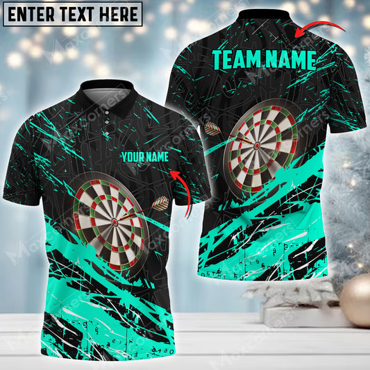Maxcorners Style Darts Multicolor Option Personalized Your Name 3D Shirt