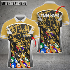 Maxcorners Billiards Ball Full Personalized Name, Team Name Unisex Shirt ( Multicolor Options )