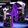 Maxcorners Personalized Billiards Ball Colourful 3D Polo Shirt
