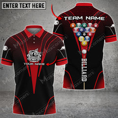 Maxcorners Billiards Ball Color Personalized Name, Team Name Unisex Shirt ( Multicolor Options )