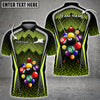 Maxcorners Personalized Team Name Billiards Ball Colourful Polo Shirt