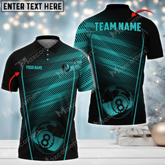 Maxcorners Billiards Ball 8 Pattern Personalized Name, Team Name Unisex Shirt ( Multicolor Options )