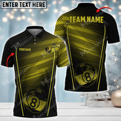 Maxcorners Billiards Ball 8 Pattern Personalized Name, Team Name Unisex Shirt ( Multicolor Options )