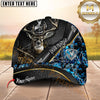 Maxcorners Deer Hunting Carbon Mesh Gold Accent Woodland Camo Personalized Name 3D Cap (6 Colors)