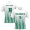 Maxcorners Custom White Kelly Green Geometric Shape Sublimation Volleyball Uniform Jersey LM2605