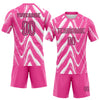 Maxcorners Custom Pink Black-White Fluid Sublimation Volleyball Uniform Jersey LM2605