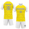 Maxcorners Custom Light Yellow White-Black Splash Sublimation Volleyball Uniform Jersey LM2605