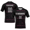 Maxcorners Custom Black White-Pink Bright Lines Sublimation Volleyball Uniform Jersey LM2605