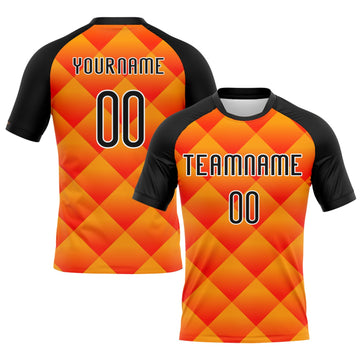 Maxcorners Custom Red Black-Yellow Geometric Shape Sublimation Volleyball Uniform Jersey LM2605