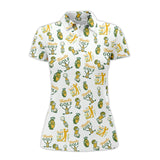 Maxcorners Golf Shirt For Men's, Tequila Golf Pattern Polos, Drink & Golf Shirts, Funny Men Golf Gift