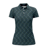 Maxcorners Funny Pattern Golf Shirt, Dog Golf Shirt, Dorberman Golf Shirt For Men, Crazy Golf Shirt For Golfer