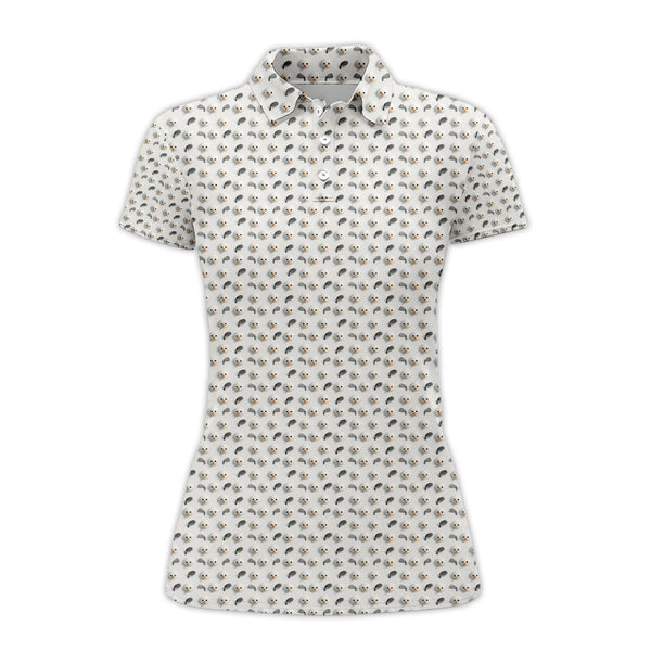 Maxcorners Christmas Golf Shirt, Golf Ball Snowman Shirt, Funny Pattern Golf Shirt For Men