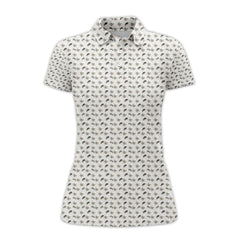 Maxcorners Christmas Golf Shirt, Golf Ball Snowman Shirt, Funny Pattern Golf Shirt For Men