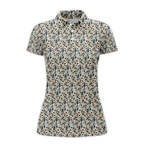 Maxcorners Funny Pattern Golf Shirt For Golfer, Crazy Golf Shirt, Golf Gift For Men