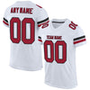 Maxcorners Custom White Cardinal-Black Mesh Authentic Football Jersey LM2605