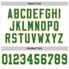 Maxcorners Custom White Kelly Green-Gold Mesh Authentic Football Jersey LM2605