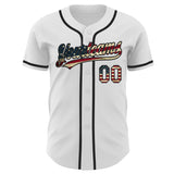 Maxcorners Custom Black Pink-Light Blue Premium American Flag Fashion Baseball Jersey LM0210