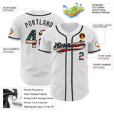 Maxcorners Custom Black Pink-Light Blue Premium American Flag Fashion Baseball Jersey LM0210