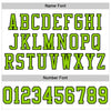 Maxcorners Custom White Neon Green-Black Mesh Authentic Football Jersey LM2605