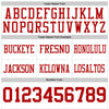 Maxcorners Custom White Red Authentic Football Jersey LM2605