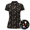 Maxcorners Funny Christmas Golf Shirt, Pattern Golf Polos For Men, Xmas Golf Shirt For Golfers