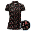 Maxcorners Funny Dachshund Christmas Golf Shirt, Cute Wiener Dog Pattern Polos, Festive Holiday Golf Shirt Gift For Men Golfers