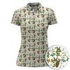 Maxcorners Funny Frog Golf And Beer Shirt For Men, Christmas Golf Pattern Polos, Golf Gift For Golfers