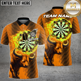 Maxcorners Dart Shirt Inferno Bull Jersey Multioptions Personalized Name, Team Name Unisex 3D Shirt (4 Colors)