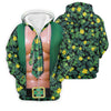 Maxcorners Funny St Patrick's Day Shamrock Golf Shirt, Golf Tops For Men, Polo Shirts For Men, Golf Shirts For Men