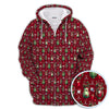 Maxcorners Christmas Pattern Golf Polos, Funny Golf Shirt For Men, Xmas Golf Gift For Golfer
