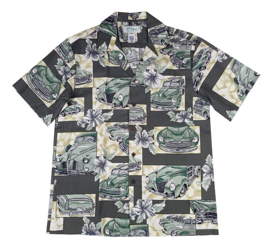 Maxcorners Vintage Woodie Men's Hawaiian Shirt