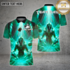 Maxcorners Bowling Shirt Pharaoh Golden Throne Multioptions Personalized Name, Team Name Unisex 3D Shirt (4 Colors)