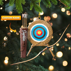 Maxcorners Bow And Arrow Ornament, Personalized Ornament 2D Flat LM2211