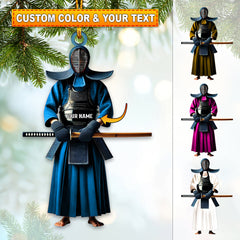 Maxcorners Custom Name Kendo Ornament, Kendo Lover Christmas Gift 2D Flat LM2111
