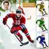 Maxcorners Hockey Christmas Home Decor Christmas Ornament, Personalized Ornament 2D Flat LM2211
