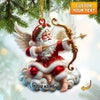 Maxcorners Santa Cupid Christmas Home Decor Christmas Ornament, Personalized Ornament 2D Flat LM2211