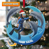 Maxcorners Dolphin Trainer Home Decor, Christmas Ornament, Personalized Ornament 2D Flat LM2111