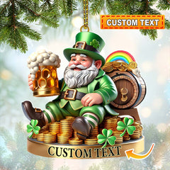 Maxcorners Custom Name Ireland Ornament, Ireland Lover Christmas Gift3 2D Flat LM2111