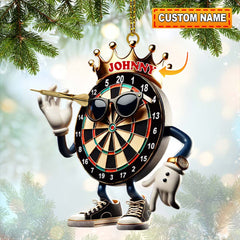 Maxcorners Custom Name Dart Ornament, Christmas Gift Decoration 2D Flat LM2111