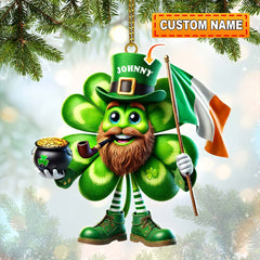 Maxcorners Custom Name Ireland Ornament, Ireland Lover Christmas Gift 2D Flat LM2111