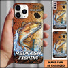 Maxcorners Green Grunge Water Splash Personalized Name Phone Case (13 Fish Species)